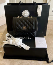 Chanel series 26 2018 Lovely Day Black Lambskin LGHW Seasonal flap bag